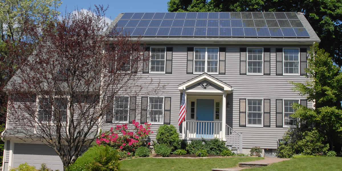 Home Example with Solar Panels